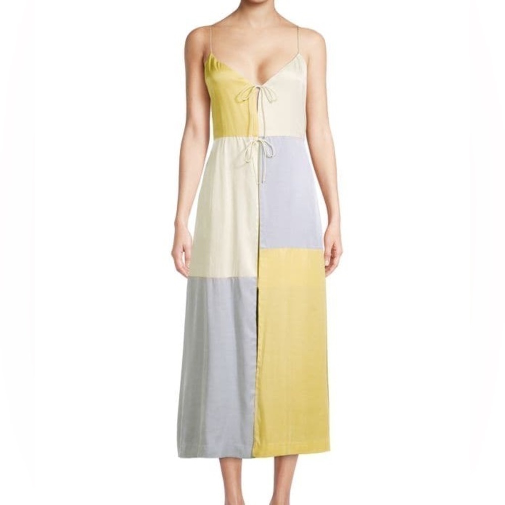 NWT Rebecca Taylor Colorblocked Twill Dress​​​​​​​​​​